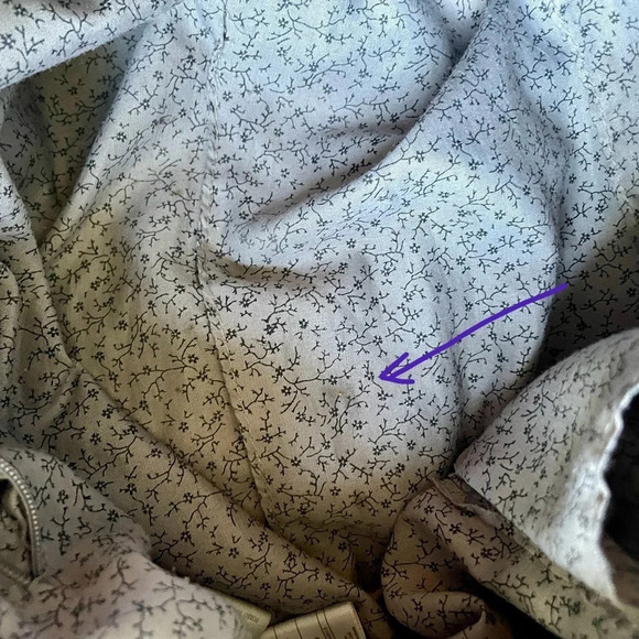 77%OFF❣️Cesca Beige Cream Ribbed Bucket Handbag - Picture 12 of 16